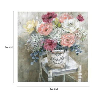 Foto 6 | Foto 6 | Cuadro Decorativo Fine Art Tj Ramo de Cabaña Pintoresca Nan Arte Floral Impresión en Lienzo