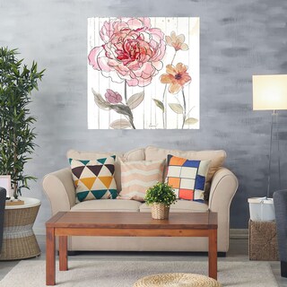 Foto 2 | Foto 2 | Cuadro Decorativo Fine Art Tj Rojo en Acuarela I Heather Hayes Arte Floral Impresión en Lienzo
