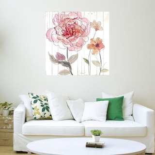 Foto 3 | Foto 3 | Cuadro Decorativo Fine Art Tj Rojo en Acuarela I Heather Hayes Arte Floral Impresión en Lienzo
