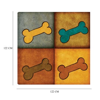 Foto 6 | Foto 6 | Cuadro Decorativo Fine Art TJ 'Patas y Golosinas II II' de SD Graphics Studio 122 x 122 cm