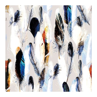 Foto 1 | Foto 1 | Cuadro Decorativo Fine Art Tj Paleta de Plumas Belle Maison Arte Abstracto Impresión en Lienzo