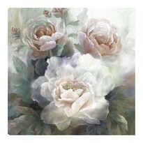 Cuadro Decorativo Fine Art Tj Rosas Blancas III Nan Arte Floral Impresión en Lienzo