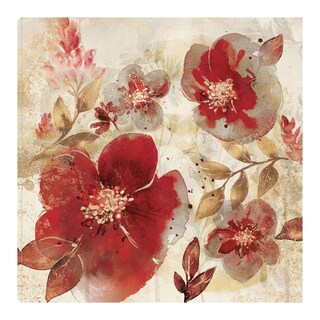 Foto 1 | Foto 1 | Cuadro Decorativo Fine Art Tj Pétalos Carmesí A Willowbrook Fine Art Arte Floral Impresión en Lienzo