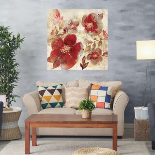 Foto 2 | Foto 2 | Cuadro Decorativo Fine Art Tj Pétalos Carmesí A Willowbrook Fine Art Arte Floral Impresión en Lienzo