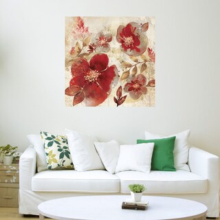 Foto 3 | Foto 3 | Cuadro Decorativo Fine Art Tj Pétalos Carmesí A Willowbrook Fine Art Arte Floral Impresión en Lienzo