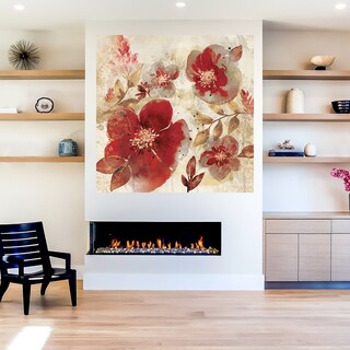 Foto 5 | Foto 5 | Cuadro Decorativo Fine Art Tj Pétalos Carmesí A Willowbrook Fine Art Arte Floral Impresión en Lienzo