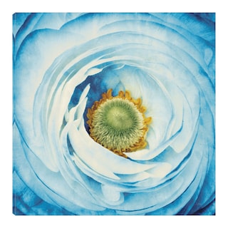 Foto 1 | Foto 1 | Cuadro Decorativo - Peonia Blanco Con Azul - Aledanda Fine Art Tj - - Arte Floral - Impresión En Lienzo