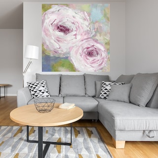 Foto 4 | Foto 4 | Cuadro Decorativo Fine Art TJ 'Neblina Floral' de Tania Bello 56 x 56 cm