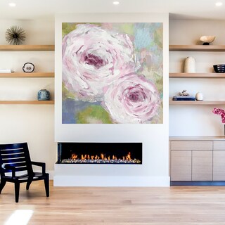Foto 5 | Foto 5 | Cuadro Decorativo Fine Art TJ 'Niebla de Rosas' de Carol Robinson 56 x 56 cm