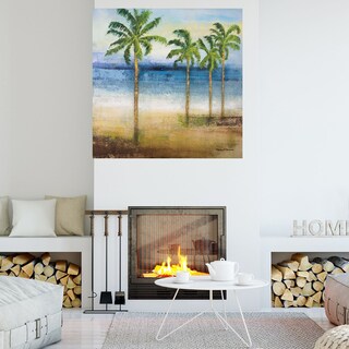 Foto 4 | Foto 4 | Cuadro Decorativo - Palmeras En El Oceano Ii - Michael Marcon - Arte Costa - Impresión En Lienzo - Fine Art Tj