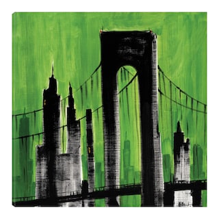 Foto 1 | Foto 1 | Cuadro Decorativo Fine Art Tj Paisaje Urbano Verde Paul Brent Arte Ciudades Impresión en Lienzo