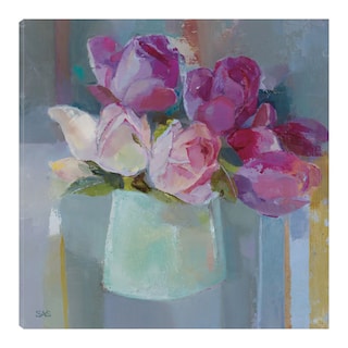 Foto 1 | Foto 1 | Cuadro Decorativo - Rosas Para La Mesa - Sarah Simpson - Arte Floral - Impresión En Lienzo - Fine Art Tj