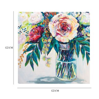 Foto 6 | Foto 6 | Cuadro Decorativo Fine Art Tj Seductor Jeanette Vertentes Arte Floral Impresión en Lienzo