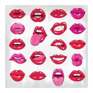 Foto 1 | Foto 1 | Cuadro Decorativo - Servicio De Labios - Nikki Chu - Arte Abstracto - Impresión En Lienzo - Fine Art Tj