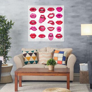 Foto 2 | Foto 2 | Cuadro Decorativo - Servicio De Labios - Nikki Chu - Arte Abstracto - Impresión En Lienzo - Fine Art Tj