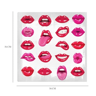 Foto 6 | Foto 6 | Cuadro Decorativo - Servicio De Labios - Nikki Chu - Arte Abstracto - Impresión En Lienzo - Fine Art Tj