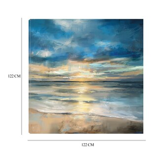 Foto 6 | Foto 6 | Cuadro Decorativo - Surf En Índigo - Studio Arts  - Arte Paisaje - Impresión En Lienzo - Fine Art Tj