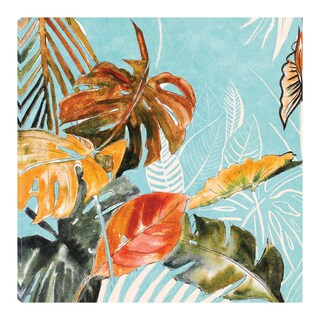 Foto 1 | Foto 1 | Cuadro Decorativo Fine Art Tj Selva de Palmas Sobre Azul II Patricia Pinto Arte Floral Impresión en Lienzo