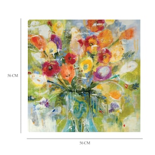 Foto 6 | Foto 6 | Cuadro Decorativo Fine Art Tj Ramo de Colores Jill Martin Arte Floral Impresión en Lienzo