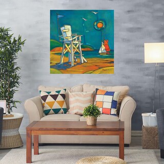 Foto 2 | Foto 2 | Cuadro Decorativo - Silla De Salvavidas De Portofino - Paul Brent - Arte Costa - Impresión En Lienzo - Fine Art Tj