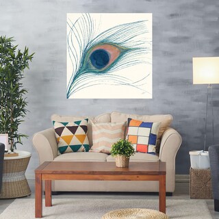 Foto 2 | Foto 2 | Cuadro Decorativo - Pluma De Pavoreal Azul I - Miranda Thomas - Arte Abstracto - Impresión En Lienzo - Fine Art Tj
