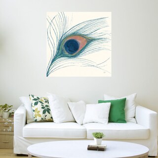 Foto 3 | Foto 3 | Cuadro Decorativo - Pluma De Pavoreal Azul I - Miranda Thomas - Arte Abstracto - Impresión En Lienzo - Fine Art Tj