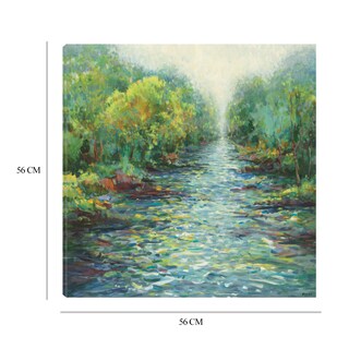 Foto 6 | Foto 6 | Cuadro Decorativo Fine Art TJ 'Neblina del Río' de Scott Brems 56 x 56 cm