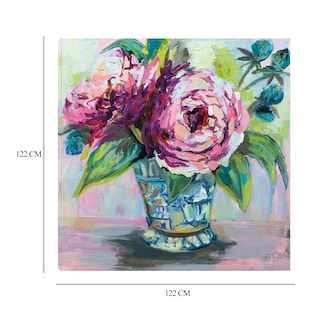 Foto 6 | Foto 6 | Cuadro Decorativo - Peonias Rosas I - Jeanette Vertentes - Arte Floral - Impresión En Lienzo - Fine Art Tj