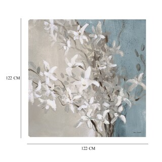 Foto 6 | Foto 6 | Cuadro Decorativo Fine Art Tj Orquídeas Brumosas Azul I Lanie Loreth Arte Floral Impresión en Lienzo