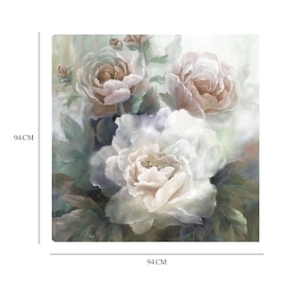 Foto 6 | Foto 6 | Cuadro Decorativo Fine Art Tj Rosas Blancas III Nan Arte Floral Impresión en Lienzo