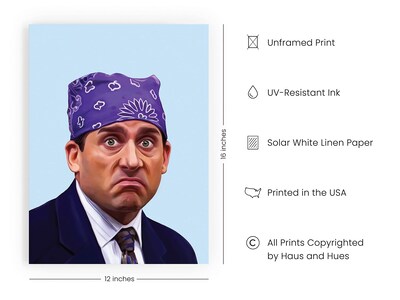 Foto 2 | Foto 2 | Póster Haus And Hues Michael Scott La Oficina 30x40 Cm - Venta Internacional.