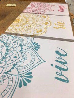 Foto 5 | Foto 5 | Set 3 Cuadros Mandalas En Tela Canvas Artistico En Bastidor Elige Tus Tonos Favoritos