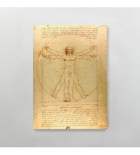 Foto 3 | Foto 3 | Hombre De Vitruvio Da Vinci Litografía Arte Original Italian
