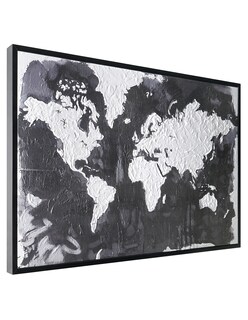 Foto 1 | Foto 1 | Cuadro Decorativo Fine Art Tj Artfx - Mapa Del Mundo De Keith Youngstrom