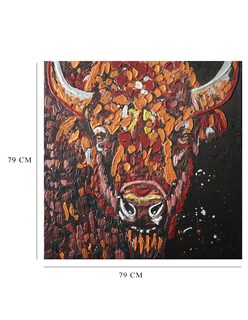 Foto 5 | Foto 5 | Cuadro Artfx Bisonte Colorido de Jenn Seeley