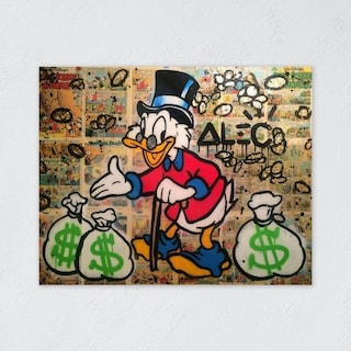 Foto 5 | Foto 5 | Cuadro Decorativo Alec Monopoly Rico Pato Graffiti Arte