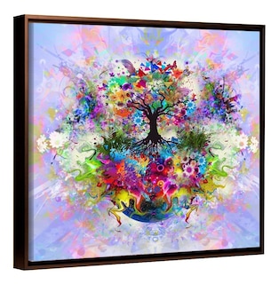 Foto 5 | Foto 5 | Cuadro Moderno Canvas Abstracto Arbol De La Vida Colores
