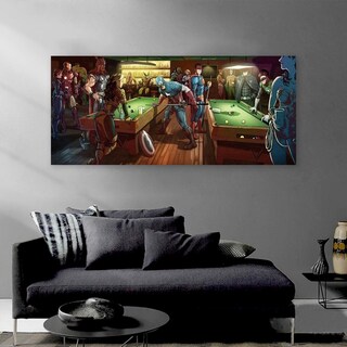 Foto 3 | Foto 3 | Marvel Vs Dc Billar Cuadro Decorativo Canvas 4k Premium