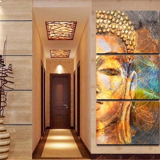 Foto 5 | Foto 5 | Cuadros Buda Set Tríptico Decorativo Moderno Buddha Rostro