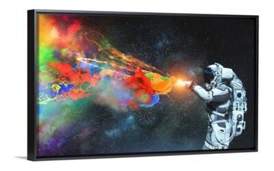 Foto 5 | Foto 5 | Cuadro Moderno Astronauta Colors Splash En Canvas Artistico Con Bastidor Estilo Galeria Impresión Hd Tintas Ecológicas