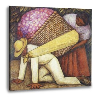 Foto 1 | Foto 1 | Cuadro Canvas Decorativo Cargador De Flores 90x90 Cm