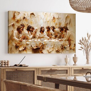 Foto 3 | Foto 3 | Cuadro Ultima Cena En Lienzo Canvas Opción De Marco Flotante