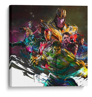 Foto 1 | Foto 1 | Cuadro Canvas Avengers Endgame Colors Vengadores Decorativo Listo Para Colgar