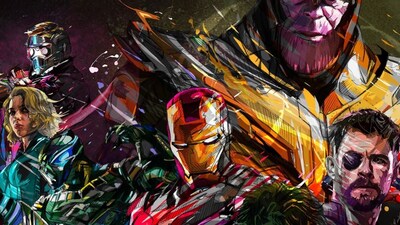 Foto 3 | Foto 3 | Cuadro Canvas Avengers Endgame Colors Vengadores Decorativo Listo Para Colgar