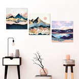 Cuadros Minimalistas Nordico Paisajes Abstractos Canvas