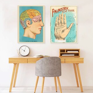 Foto 1 | Foto 1 | Set Cuadros Vintage Cerebro Lineas Mano Canvas Para Estudio