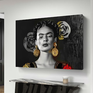 Foto 1 | Foto 1 | Cuadro Frida Kahlobelleza Mexicana Lienzo Canvas Grueso  Hd