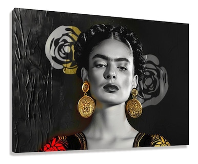 Foto 3 | Foto 3 | Cuadro Frida Kahlobelleza Mexicana Lienzo Canvas Grueso  Hd