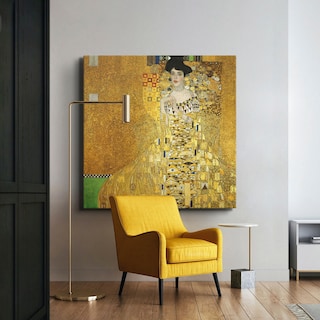 Foto 1 | Foto 1 | Lienzo Tela Canvas El Beso De Klimt 90x90 Hd Alta Calidad
