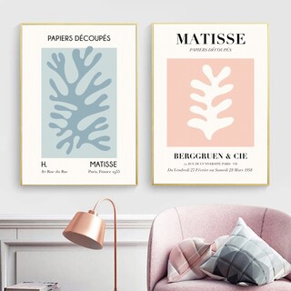 Foto 5 | Foto 5 | Set Cuadros Matisse Arte Minimalista Moderno Abstractos